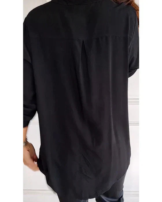 Damen Festliche Button Down Hemd | Langarm