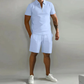 Herren Sportset Polo mit Reißverschluss und Shorts Sommerstyle - Dario