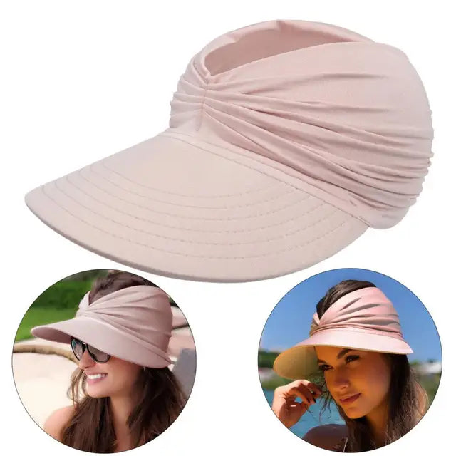 Faltbarer Sonnenhut mit großem Visier und UV-Schutz – Babes