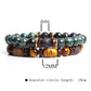 Afrikanischer Türkis & Tigerauge Armband - Naya