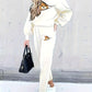 Casual Zweiteiliges Outfit mit Süßem Bären-Print - Mila