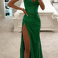 Ärmelloses Damen-Maxikleid mit Glitzer-Oberfläche für den Sommer