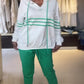 WW | Set aus gestreifter Hose und Kapuzenjacke
