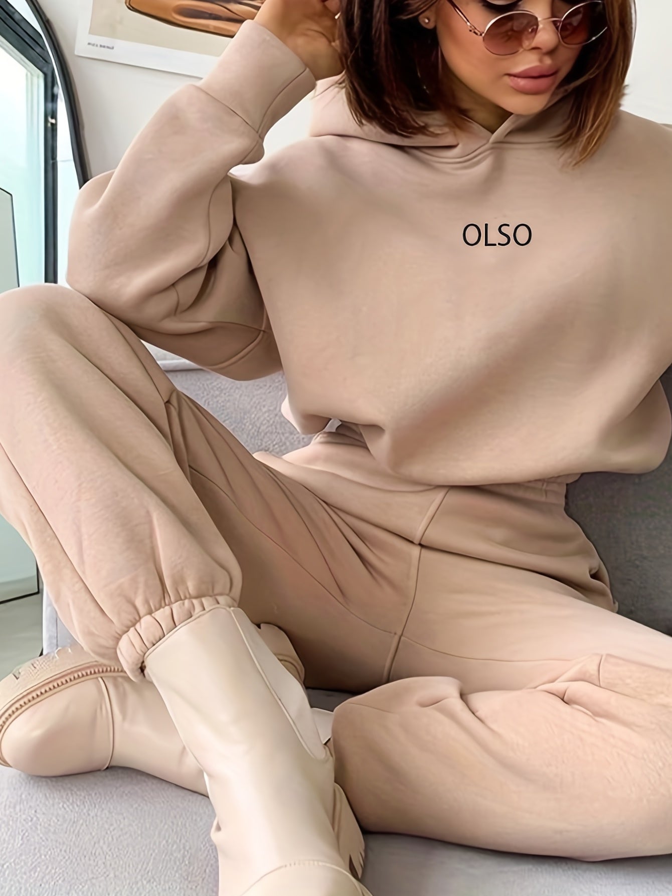 WW | Damen Freizeit Kapuzenpullover und Jogginghosen