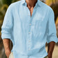 Owen – lässiges langarmshirt in volltonfarbe