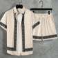 Boho Sommer Set Herren Zweiteilig Shirt und Shorts entspannt - Malik