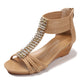 Ilse | Dames Boho-Keilsandalen
