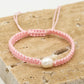 ROSA PANIERTE PERLENARMBAND