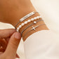 Gold und Silber Kreuzarmband