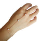 Kettenarmband | Fingerring Palme Kristall Armbänder
