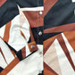 Trendige Damenbluse mit abstraktem Muster und Knopfleiste – Marlene