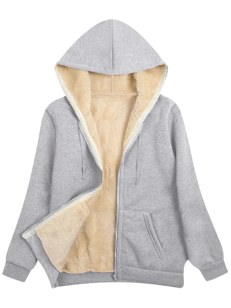 WW | Warme und weiche Kapuzenjacke für Damen | Perfekt für den Winter