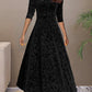 Zophia | Damen Elegantes Langarm Kleid | Maxi