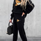 Casual Zweiteiliges Outfit mit Süßem Bären-Print - Mila