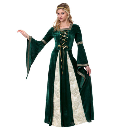 Traditionell königlich Halloween Kostum Kleid | Maxi
