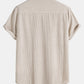 Cassian - Sommer Polyester Set: Lebendiges Streifen Shirt & Trendy Shorts