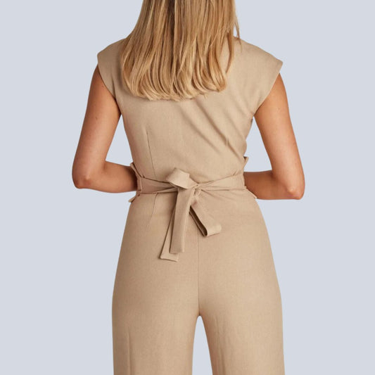 Ärmelloser Jumpsuit in Frühlingsgrün für 2025