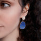 Stilvolle Lapis- und Tigerauge-Ohrringe - Althea