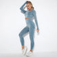 Damen-Yoga-Set für den Sommer 2025 mit Cropped-Top - Nahtlos - Nova