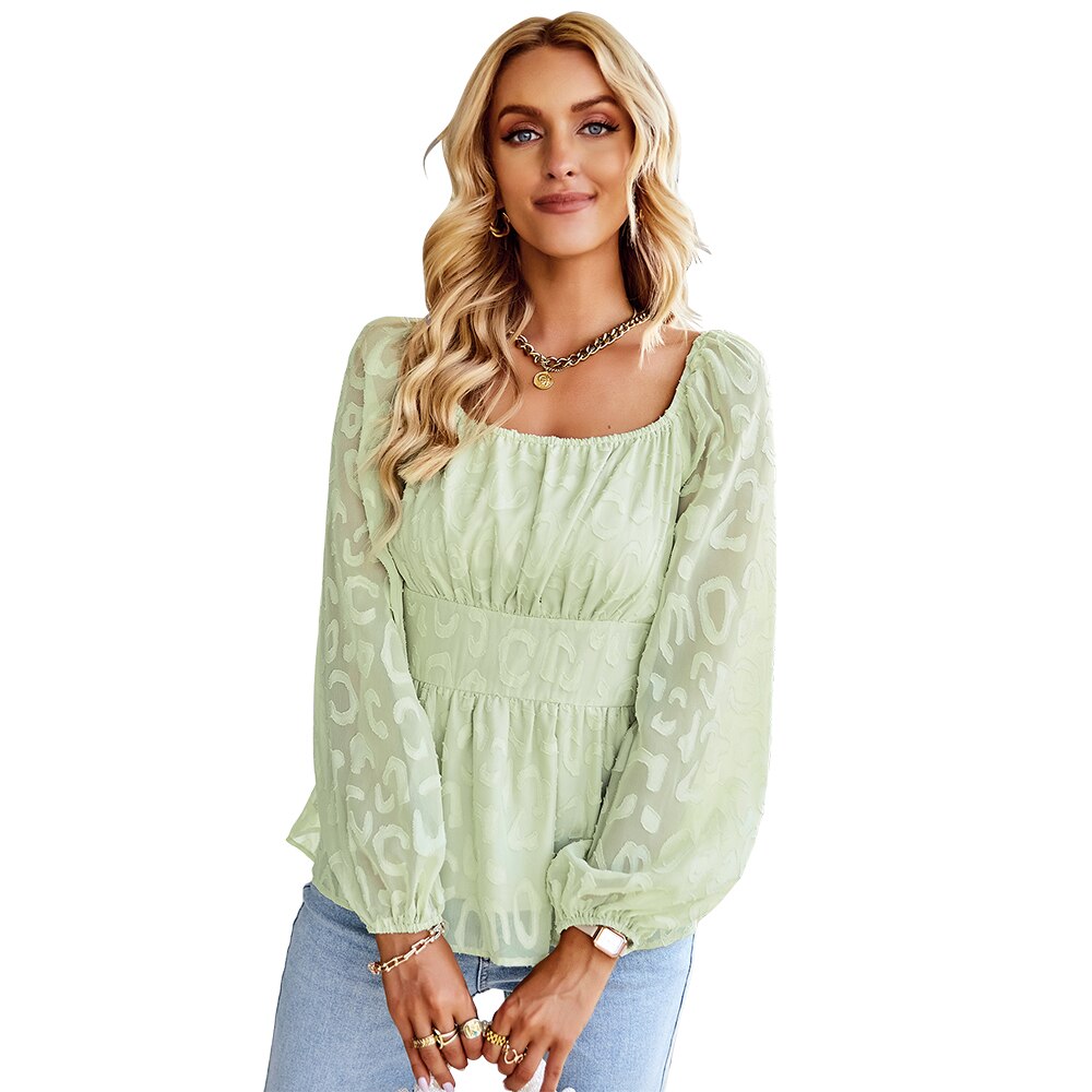 Bluse mit Puffärmeln für Frauen - Frühling 2025 Kollektion