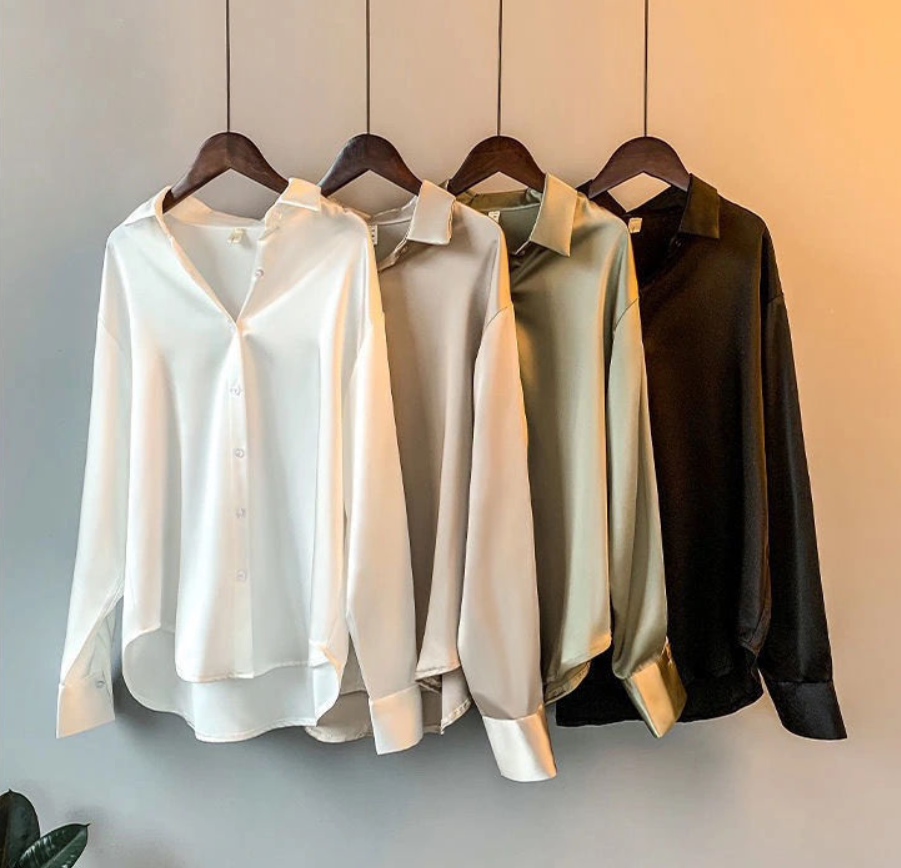 Seidenbluse für Frauen I MyrasBlouse - Frühling 2025 Kollektion