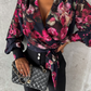 Stilvolle Frühlings-V-Ausschnitt-Bluse mit Puffärmeln - Mireille