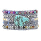 Heilendes Türkis-Wickelarmband – Amara