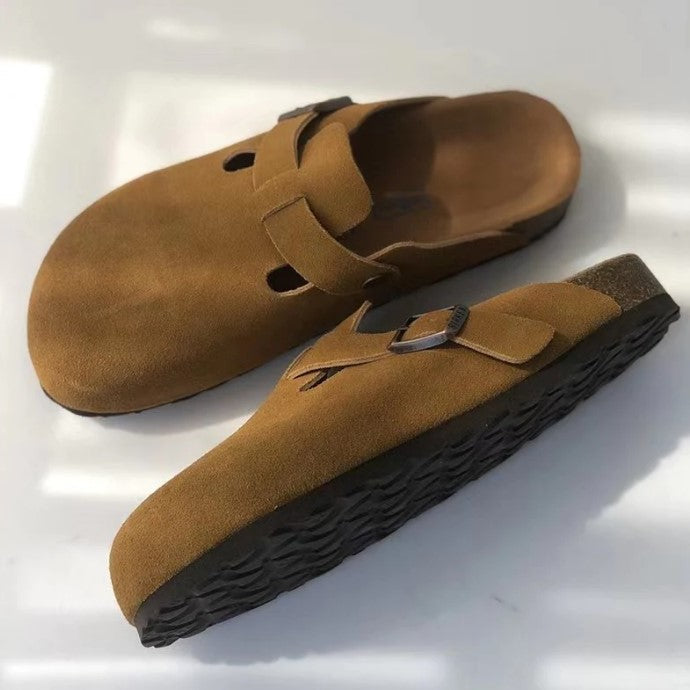 Slipper aus Wildleder mit verstellbarem Riemen - Sommer 2025 Edition