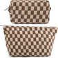 Must-Have Karierte Make-up Tasche Set
