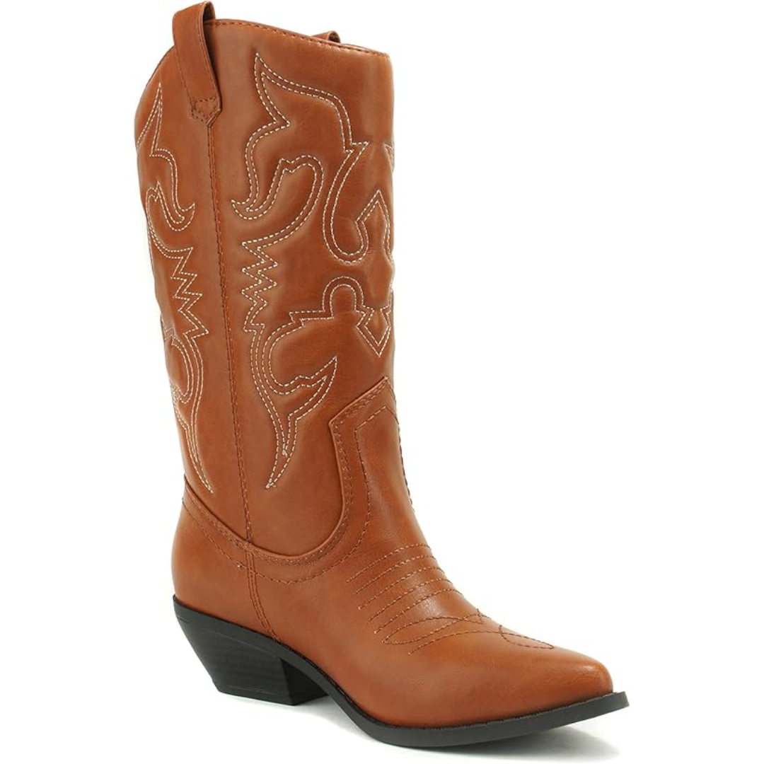 Stilvolle Western Stiefeletten mit Spitze – Gracia