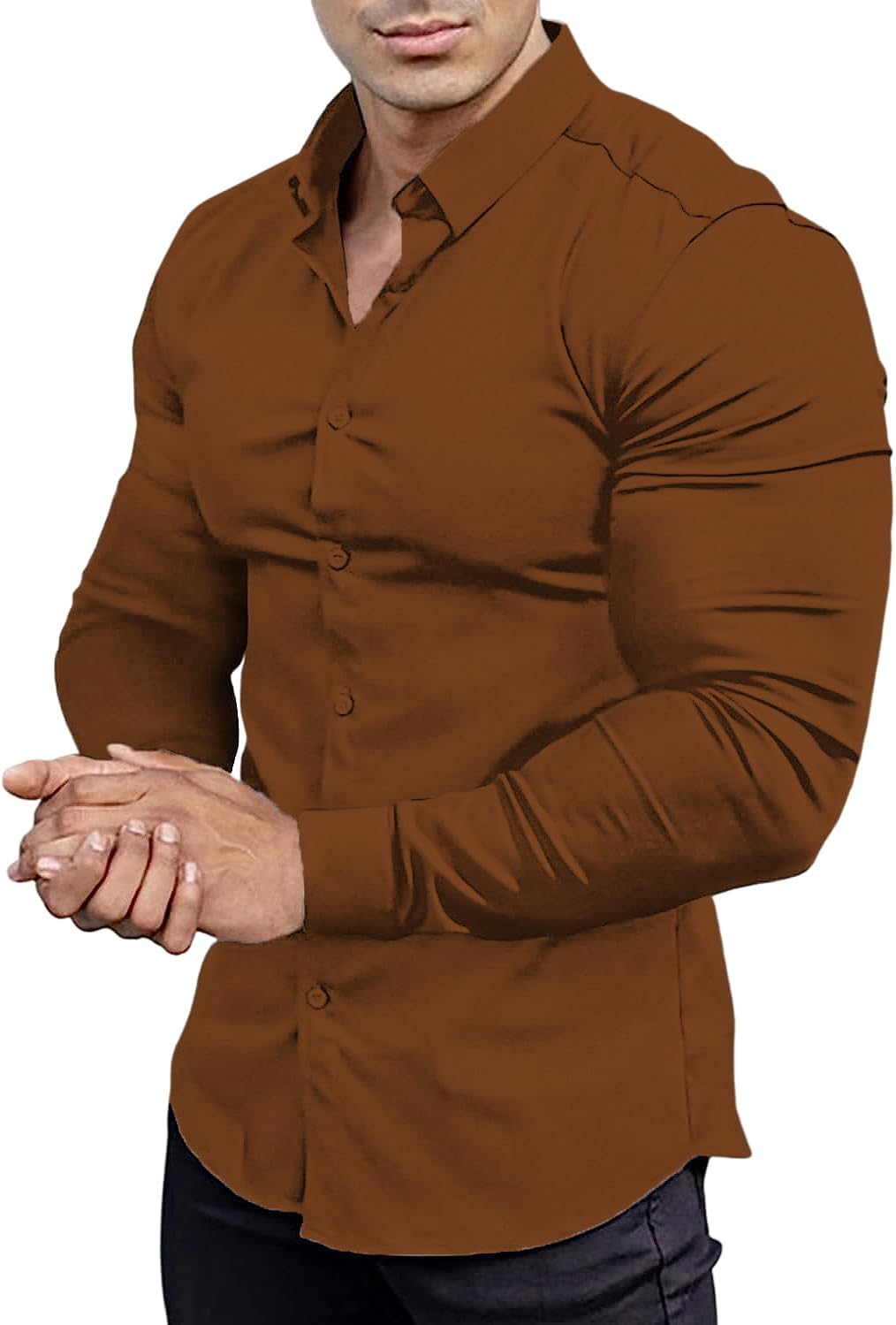 Slim-Fit Herrenhemd für Frühling 2025 – Knitterfrei – David