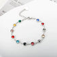 Regenbogen-Kristall-Charm-Armband