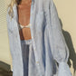 Gestreiftes Sommer-Set Damen Blau – Noemi