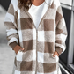 WW | Karo-Hoodie-Jacke Für Frauen