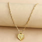 Gouden Initiaal Hart Hanger Ketting - Amara
