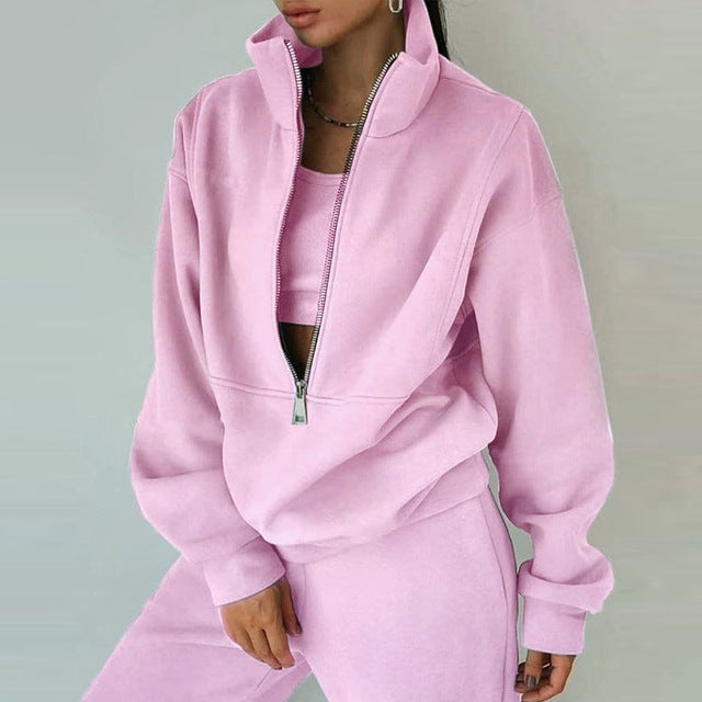 WW-Sweatshirt und Hose für Damen bekleidung mit Reiß verschluss