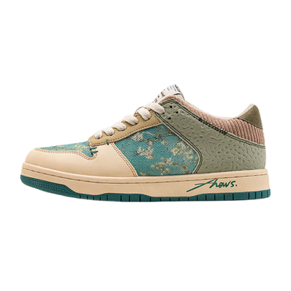 Stilvolle Damen & Herren Kunst-Sneakers mit Mandelblüten-Print – Arta
