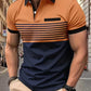 Gestreiftes Sommer-Polohemd für Herren – Damian
