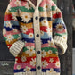 Isabella - Bunt gestrickte Katzen Strickjacke
