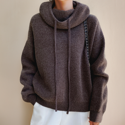 WW - Damen Strickhoodie für gemütliche Freizeitlooks