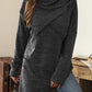 Asymmetrisches Sommer-Shirt mit Wasserfallkragen - Liora