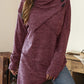 Asymmetrisches Sommer-Shirt mit Wasserfallkragen - Liora