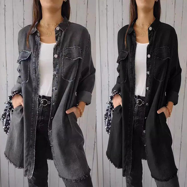 Faux Denim Sommerhemd - Sophie