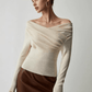 Trendy Off-Shoulder Pullover - Maria