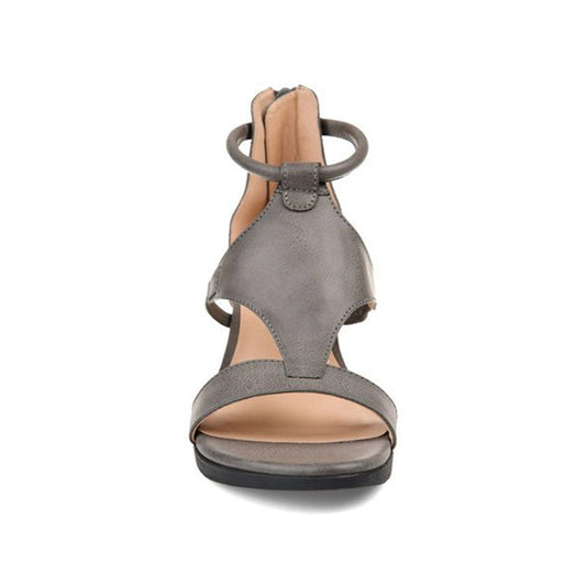 Sandalen | Damen Sommer-Sandalen mit Erhöhtem Absatz und Modernem Knöchelriemen-Design für 2025