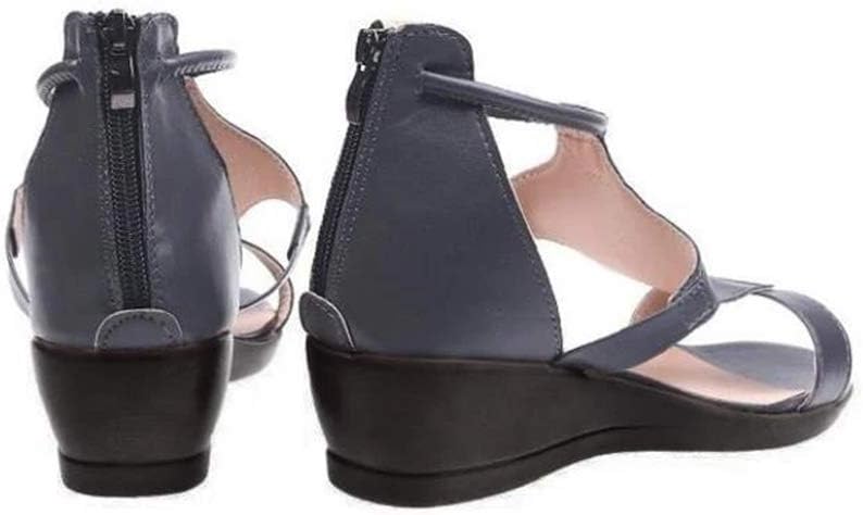 Sandalen | Damen Sommer-Sandalen mit Erhöhtem Absatz und Modernem Knöchelriemen-Design für 2025