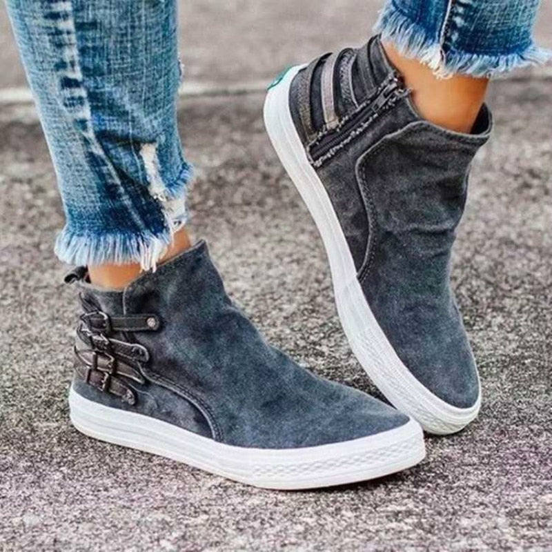 LotjesSneaks I Slip On Canvas Turnschuhe Für Frauen