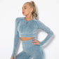 Damen-Yoga-Set für den Sommer 2025 mit Cropped-Top - Nahtlos - Nova