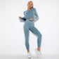Damen-Yoga-Set für den Sommer 2025 mit Cropped-Top - Nahtlos - Nova