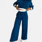 Zweifarbige Hoodie-Set mit Weiten Hosenbeinen - Isabelle